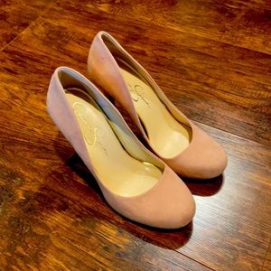 Jessica Simpson nude blush heels 7.5 7 1/2